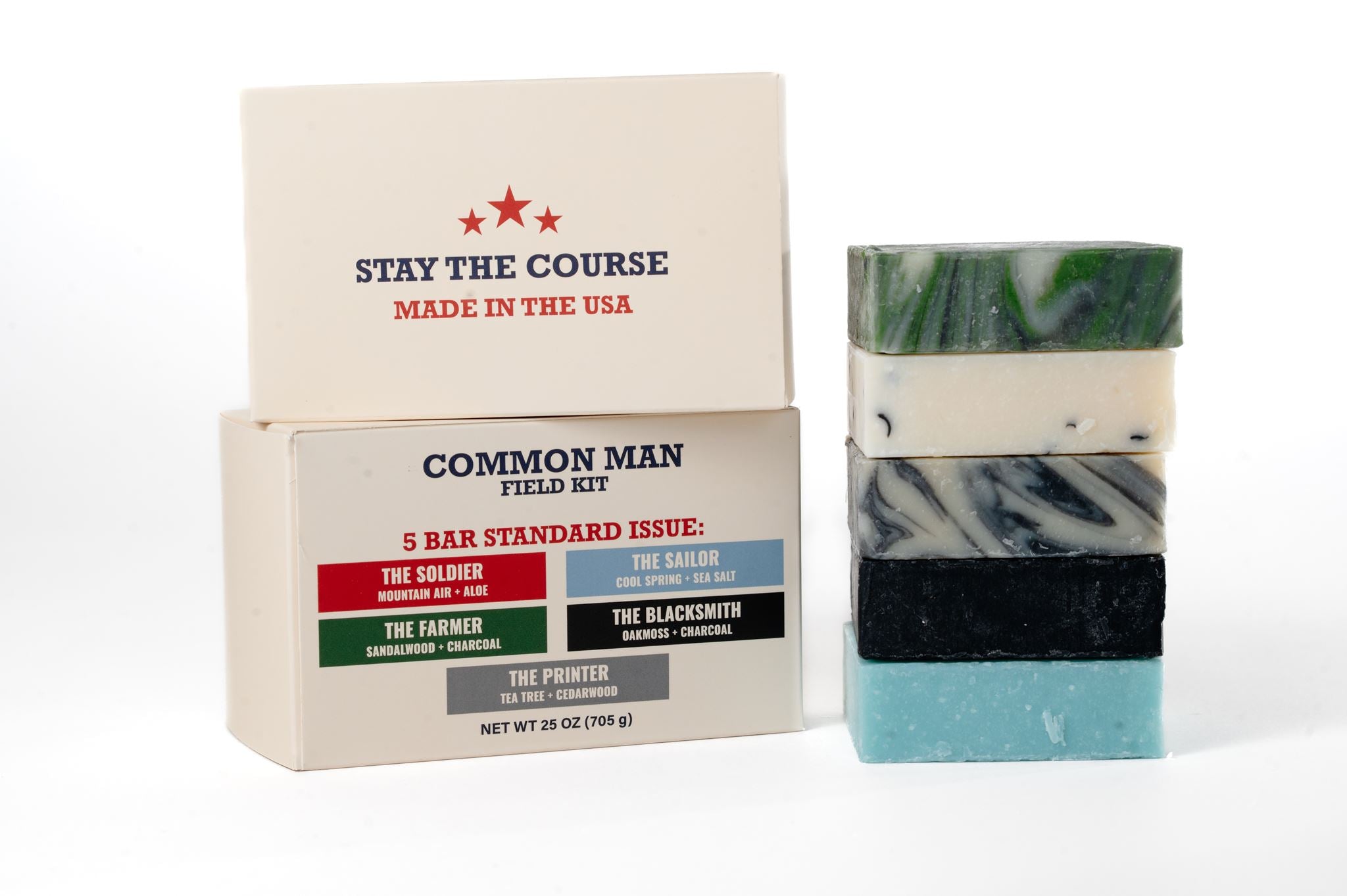 Common Man Soap – Field Kit (5-Bar Collection)